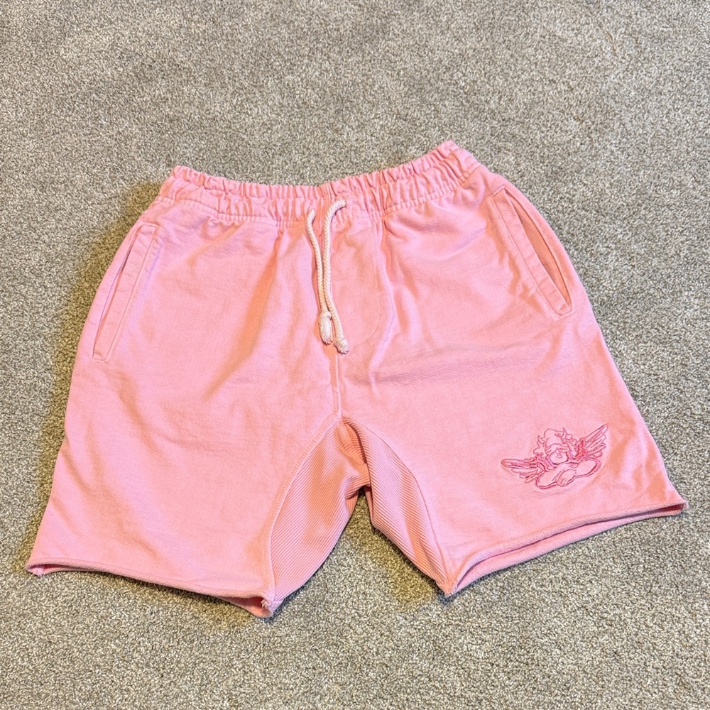 Boys Lie Medium Pink Sweat Shorts